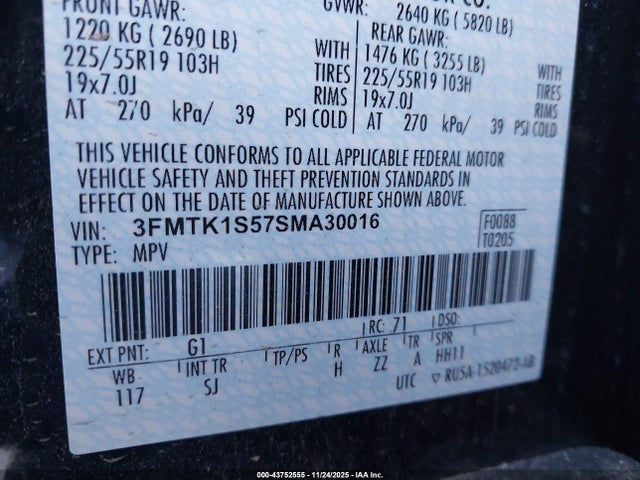 2025 FORD MUSTANG MACH-E 3FMTK1S57SMA30016 Photo 8