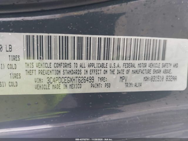 2017 DODGE JOURNEY 3C4PDCEGXHT626499 Photo 8