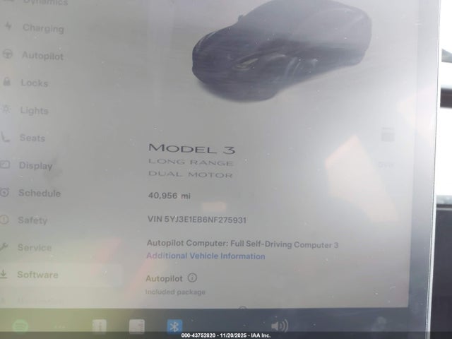 2022 TESLA MODEL 3 5YJ3E1EB6NF275931 Photo 6