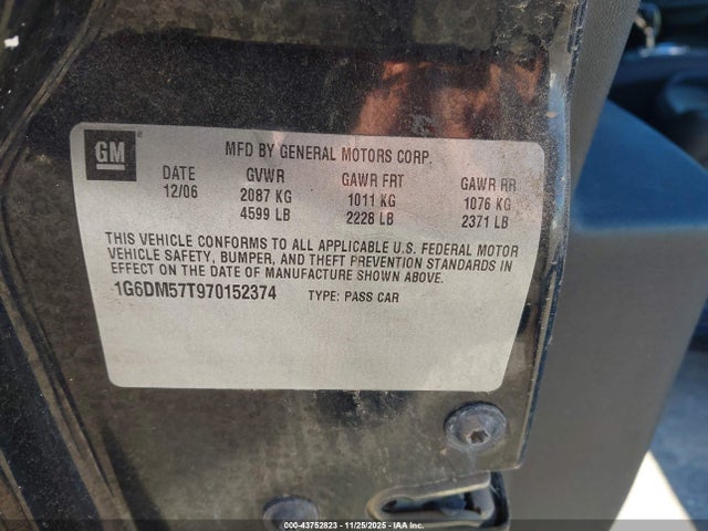 2007 CADILLAC CTS 1G6DM57T970152374 Photo 8