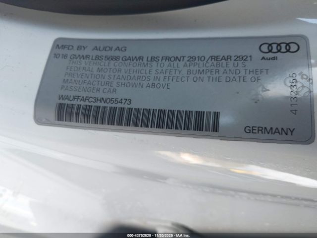 2017 AUDI S6 WAUFFAFC3HN055473 Photo 8