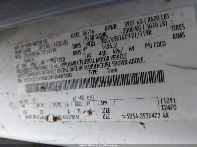 2016 FORD TRANSIT-150 1FTYE1YM2GKB40180 Photo 8