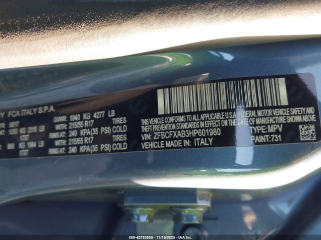 2017 FIAT 500X ZFBCFXAB3HP601980 Photo 8