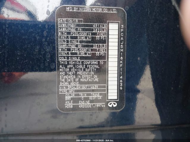 2019 INFINITI QX50 3PCAJ5M18KF114639 Photo 8