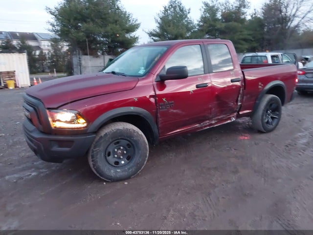 43753136 :رقم المزاد ، 1C6RR7GG6MS587623 vin ، 2021 Ram 1500 Classic Warlock  4x4 6'4 Box مزاد بيع