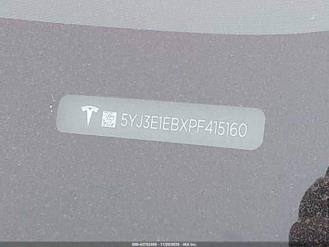 2023 TESLA MODEL 3 5YJ3E1EBXPF415160 Photo 8
