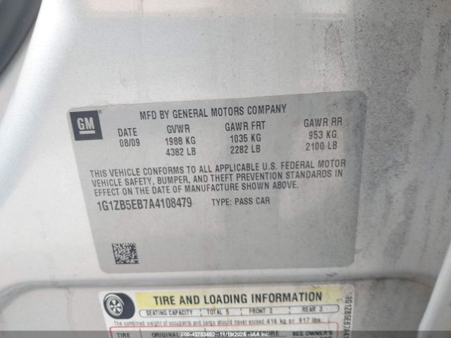 2010 CHEVROLET MALIBU 1G1ZB5EB7A4108479 Photo 8