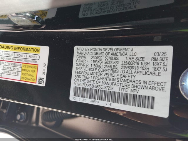 7FARS5H56SE037268 Honda Cr-v Hybrid Sport