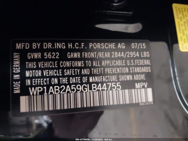 2016 PORSCHE MACAN WP1AB2A59GLB44755 Photo 8