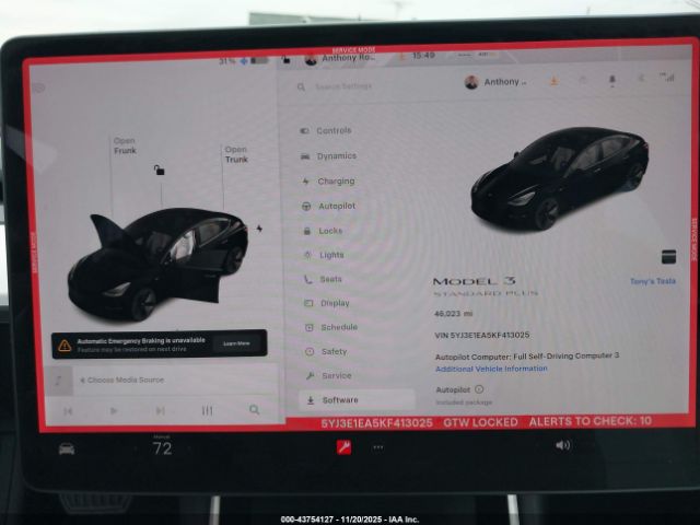 2019 TESLA MODEL 3 5YJ3E1EA5KF413025 Photo 6