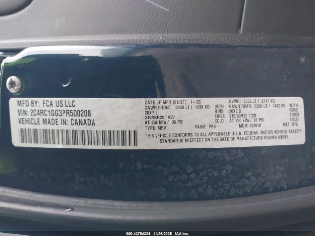 2023 CHRYSLER PACIFICA 2C4RC1GG3PR500208 Photo 8