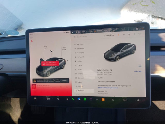 2021 TESLA MODEL 3 5YJ3E1EB7MF015293 Photo 6