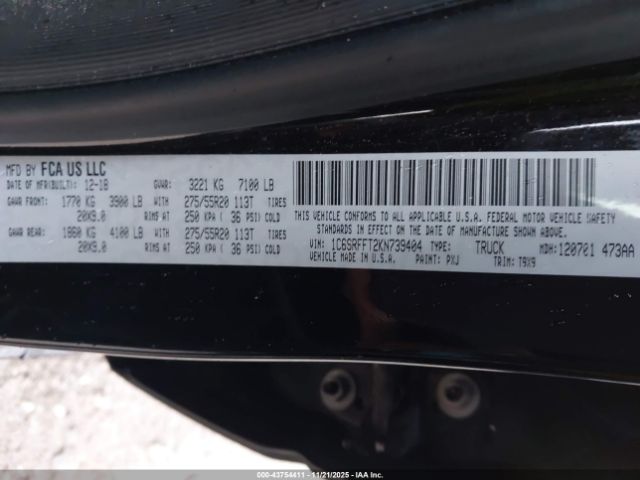 2019 RAM 1500 1C6SRFFT2KN739404 Photo 8