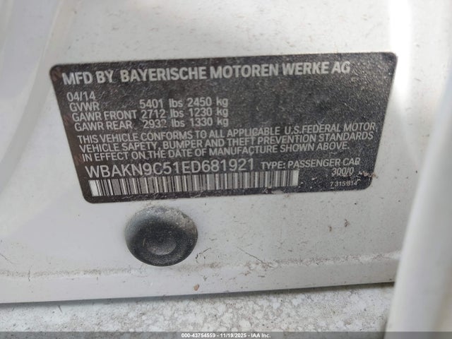 WBAKN9C51ED681921 BMW 550i