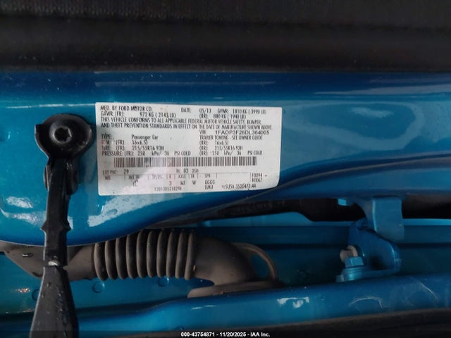 2013 FORD FOCUS 1FADP3F26DL364005 Photo 8