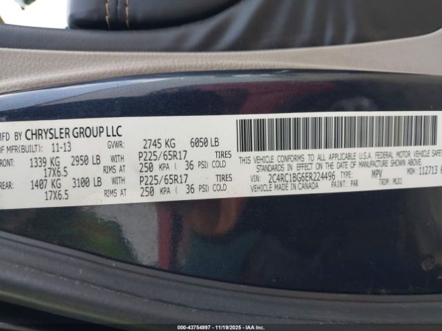 2014 CHRYSLER TOWN & COUNTRY 2C4RC1BG6ER224496 Photo 8