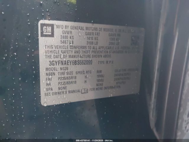 2011 CADILLAC SRX 3GYFNAEY6BS662090 Photo 8