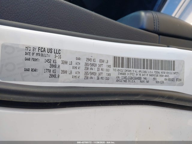 2017 DODGE DURANGO 1C4RDJDG8HC664999 Photo 8