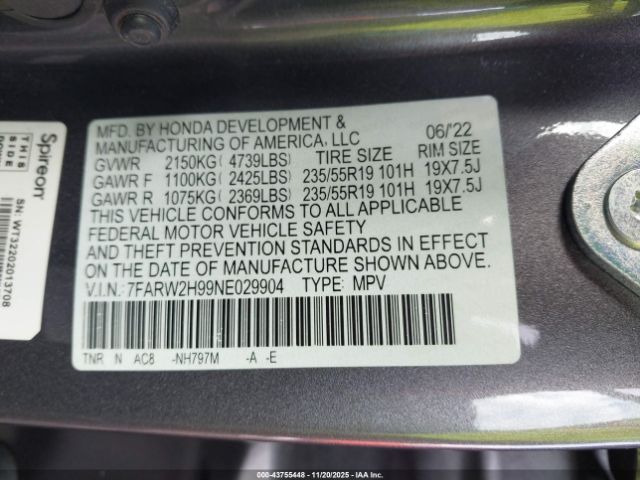 2022 HONDA CR-V 7FARW2H99NE029904 Photo 8