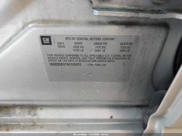 2010 CADILLAC CTS 1G6DS5EV7A0100470 Photo 8