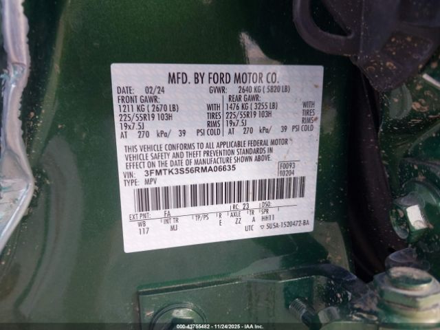 2024 FORD MUSTANG MACH-E 3FMTK3S56RMA06635 Photo 8