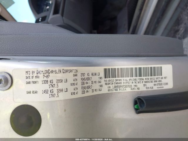 2007 JEEP GRAND CHEROKEE 1J8HR58P07C697839 Photo 8