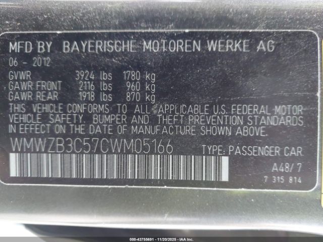 2012 MINI COOPER COUNTRYMAN WMWZB3C57CWM05166 Photo 8