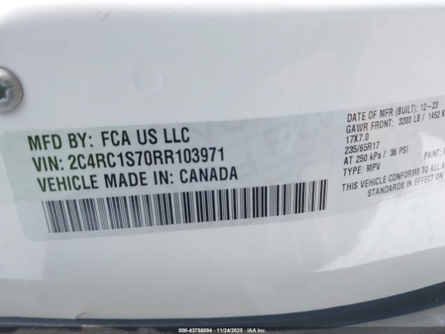 2024 CHRYSLER PACIFICA HYBRID 2C4RC1S70RR103971 Photo 8
