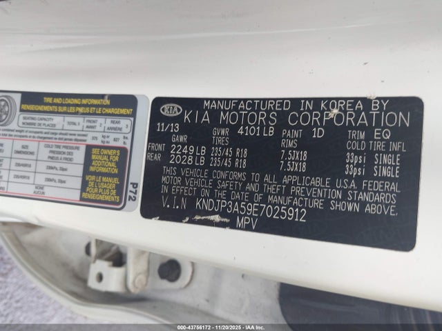KIA SOUL + 2014 KNDJP3A59E7025912 Image 9