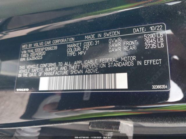 2023 VOLVO XC60 YV4L12DE6P1268239 Photo 8