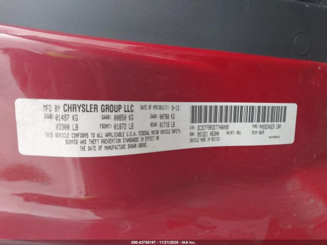 2013 FIAT 500 3C3CFFBR3DT748099 Photo 8