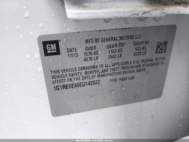 Chevrolet Volt 2014 1G1RE6E48EU142922 Image 9