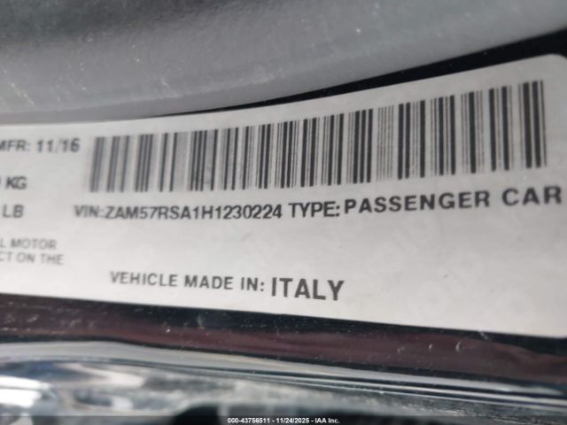 2017 MASERATI GHIBLI ZAM57RSA1H1230224 Photo 8