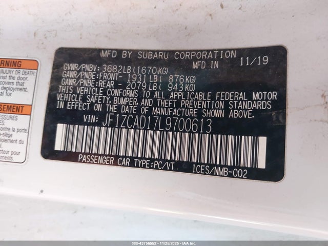 2020 SUBARU BRZ JF1ZCAD17L9700613 Photo 8