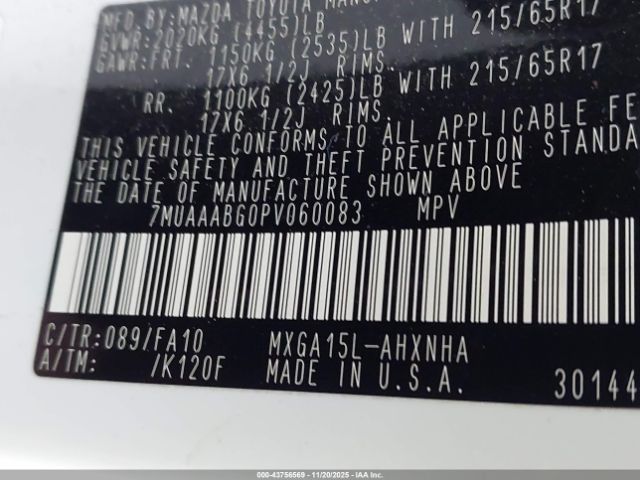 2023 TOYOTA COROLLA CROSS 7MUAAABG0PV060083 Photo 8