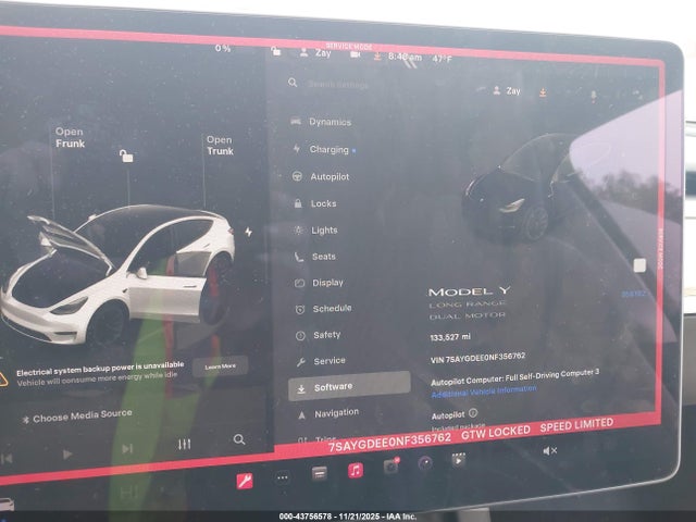 2022 TESLA MODEL Y 7SAYGDEE0NF356762 Photo 6