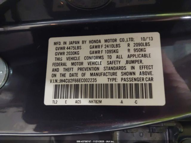 2014 ACURA TSX JH4CU2F66EC002235 Photo 8