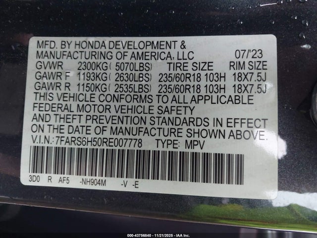 2024 HONDA CR-V 7FARS6H50RE007778 Photo 8