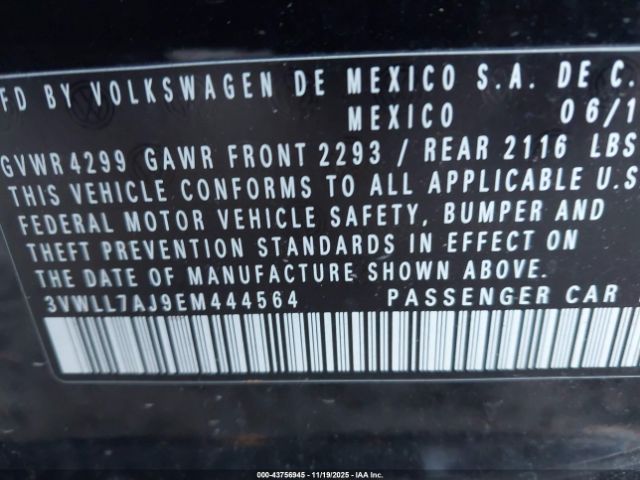 2014 VOLKSWAGEN JETTA 3VWLL7AJ9EM444564 Photo 8