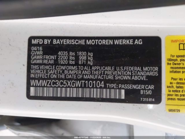 2016 MINI COUNTRYMAN WMWZC3C5XGWT10104 Photo 8