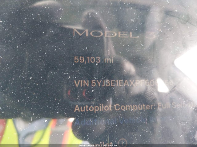 2023 TESLA MODEL 3 5YJ3E1EAXPF606066 Photo 6