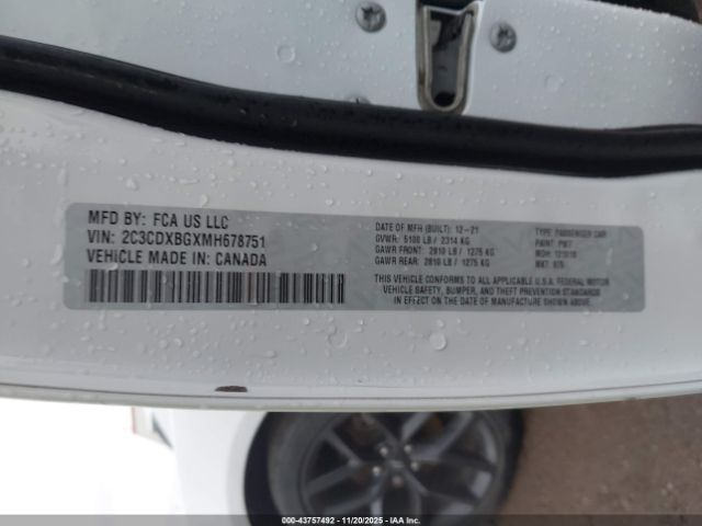 2021 DODGE CHARGER 2C3CDXBGXMH678751 Photo 8