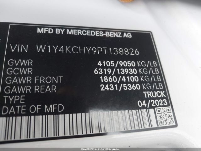 2023 MERCEDES-BENZ SPRINTER 2500 W1Y4KCHY9PT138826 Photo 8