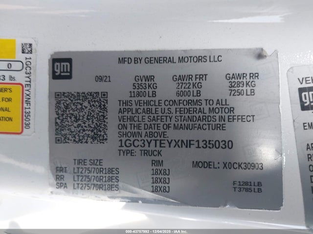 2022 CHEVROLET SILVERADO 3500HD 1GC3YTEYXNF135030 Photo 8