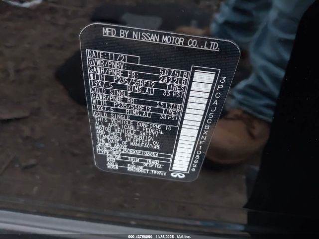 2022 INFINITI QX50 3PCAJ5CBXNF108856 Photo 8