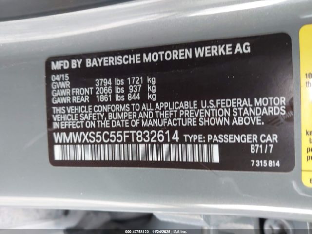 2015 MINI HARDTOP WMWXS5C55FT832614 Photo 8