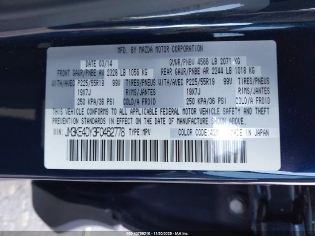 2015 MAZDA CX-5 JM3KE4DY3F0462778 Photo 8