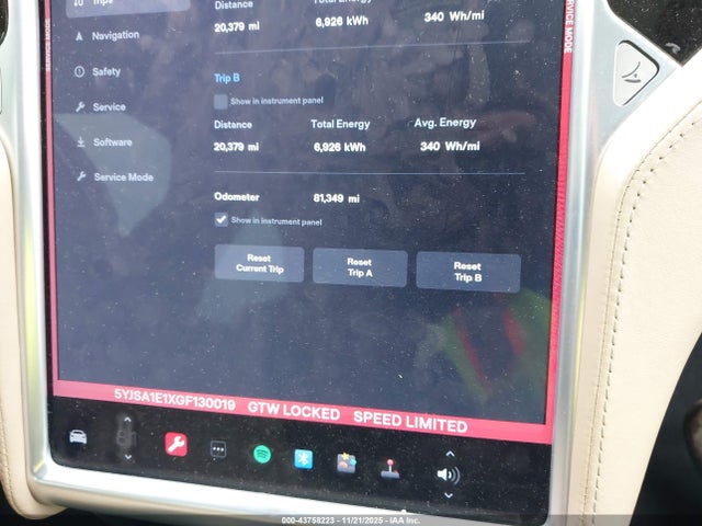 2016 TESLA MODEL S 5YJSA1E1XGF130019 Photo 6