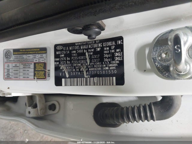 KIA Sorento Lx V6 2015 5XYKTDA73FG581550 Image 21