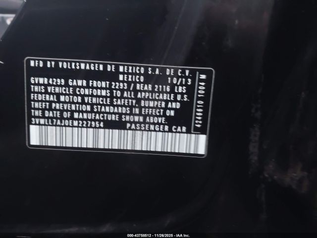 2014 VOLKSWAGEN JETTA 3VWLL7AJ0EM227954 Photo 8